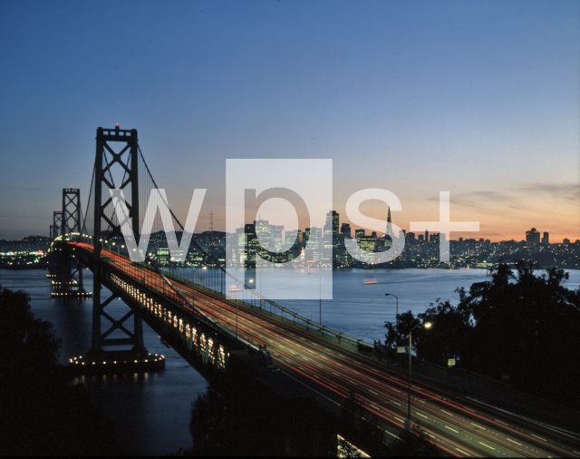 PURCELL Charles Henry｜サンフランシスコ・オークランド・ベイブリッジとサンフランシスコの夜景