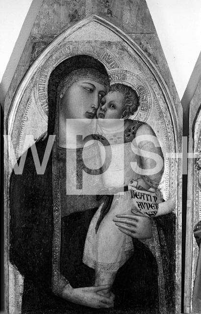 LORENZETTI Ambrogio｜聖母子と聖ドロテア又はマグダラのマリア