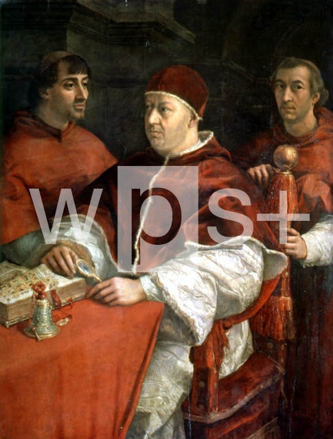 RAFFAELLO Sanzio｜レオ10世と2人の枢機卿の肖像