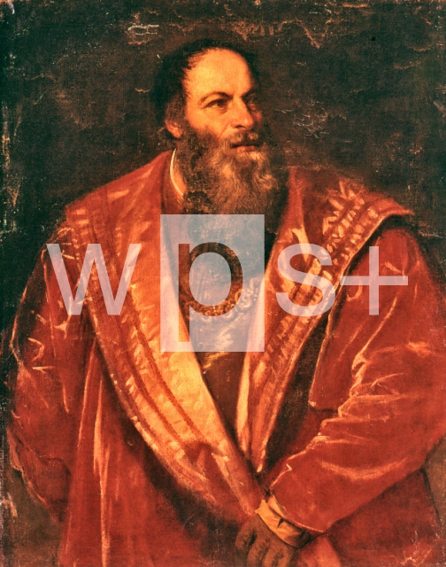 TIZIANO Vecellio｜ピエトロ・アレティーノの肖像