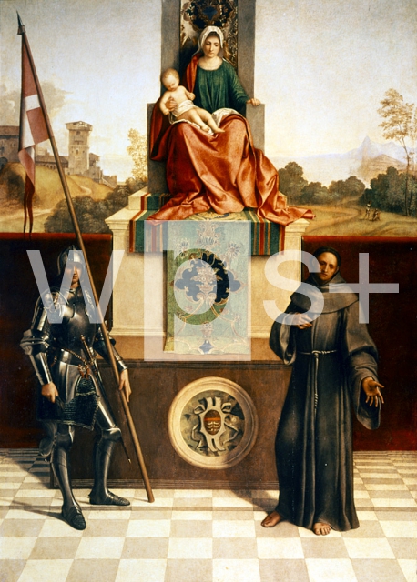 GIORGIONE (Giorgio da Castelfranco)｜聖フランチェスコと聖リベラーレを伴う聖母子