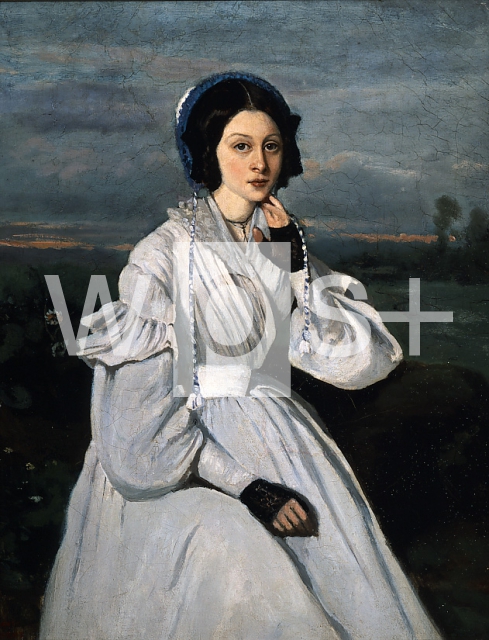 COROT Jean-Baptiste｜クレール・セネゴンの肖像（後のシャルモア夫人）