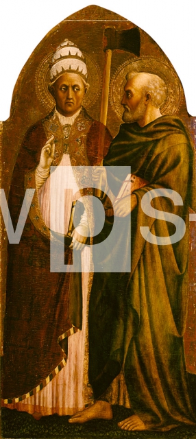 MASOLINO DA PANICALE｜教皇（グレゴリウス1世？）と聖マティア