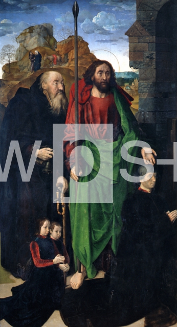 VAN DER GOES Hugo｜トマソ・ポルティナーリとその息子、および二人の聖人