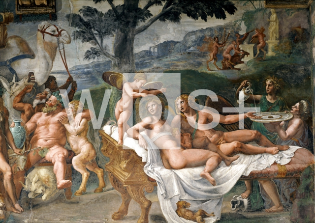 ROMANO Giulio｜キューピッドとプシケの婚礼の饗宴（部分）