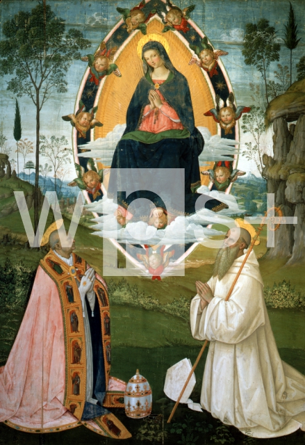 PINTURICCHIO｜栄光の聖母と聖グレゴリウスと聖ベネディクトゥス