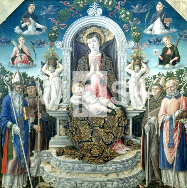 VIVARINI Bartolomeo｜玉座の聖母子と聖人