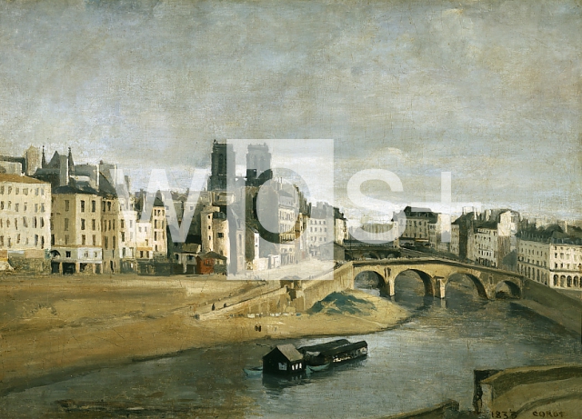 COROT Jean-Baptiste｜ノートルダム大聖堂と聖ミシェル橋と金銀細工師河岸