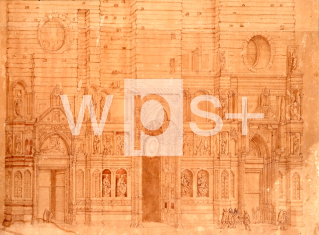 POCCETTI Bernardino｜大聖堂の旧正面（部分）