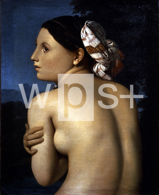 INGRES Jean Auguste Dominique｜背中姿の浴女