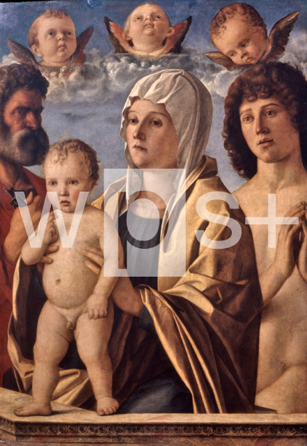 BELLINI Giovanni｜聖母子と聖ペテロと聖セバスティアヌス