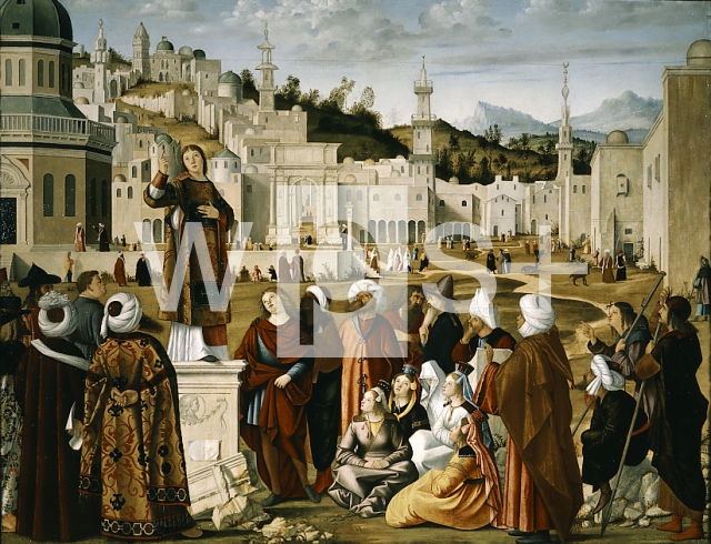 CARPACCIO Vittore｜エルサレムで伝教する聖エティエンヌ