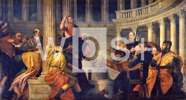 VERONESE Paolo｜神殿において博士たちと論議するキリスト