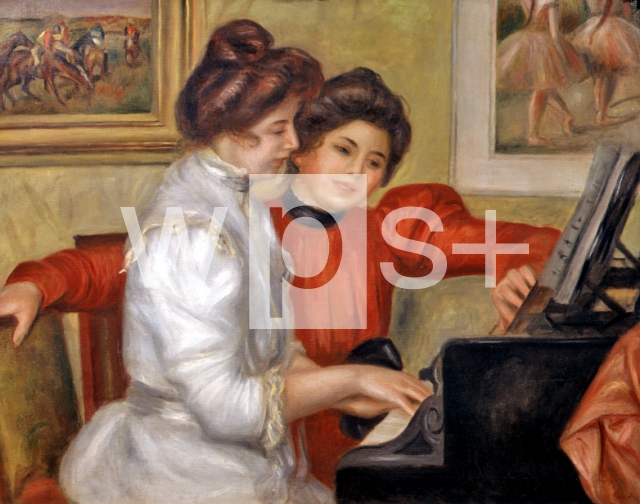 RENOIR Pierre-Auguste｜ピアノを弾くルロル家のイヴォンヌとクリスティーヌ