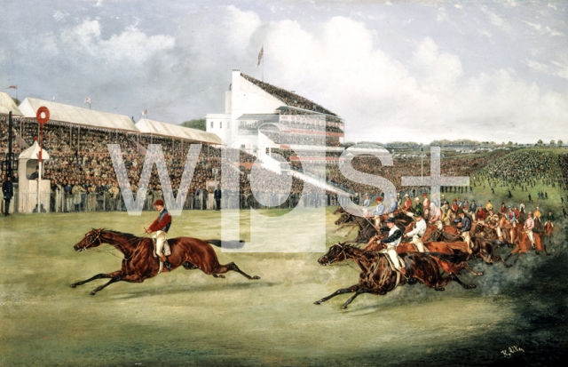 ALKEN Henry｜イギリス・ダービーに於けるラグランジュ伯爵の所有する騎手の勝者、1865年：ゴール