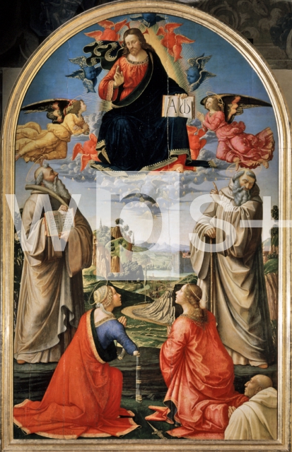 GHIRLANDAIO Domenico｜栄光のキリストと4人の聖人