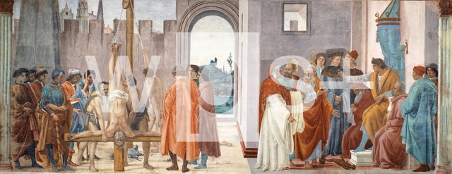 LIPPI Filippino｜シモン・マグスとの論議（右）と聖ペテロのはりつけの刑（左）