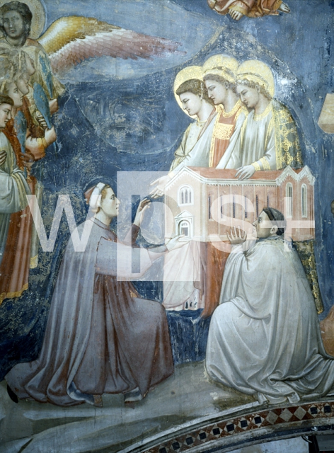 GIOTTO DI BONDONE｜最後の審判（部分）「聖母マリアに礼拝堂を奉納するエンリコ・スクロヴェーニ」