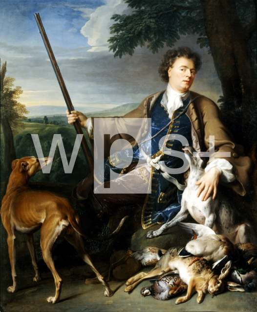 DESPORTES Alexandre-Francois｜猟師に扮する画家の肖像