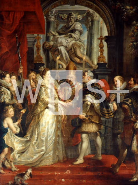 RUBENS Pieter Paul｜マリー・ド・メディシスとアンリ4世の代理結婚、フィレンツェ1600年10月5日