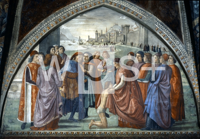GHIRLANDAIO Domenico｜アシッジの聖フランチェスコの生涯：物質財産の放棄