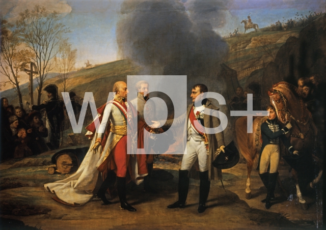 GROS Antoine-Jean｜アウステルリッツの戦いの後、会見するナポレオンとフランツ2世