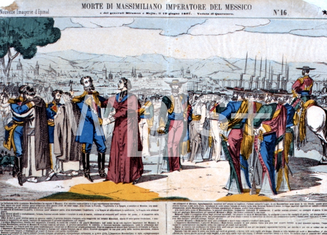 ｜ケレタロで処刑されるマクシミリアン、1867年6月19日