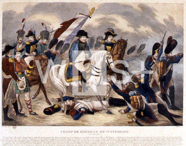 ｜ワーテルローの戦場のナポレオン、1815年6月18日