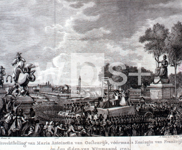 ｜マリー・アントワネットの処刑、1793年10月16日