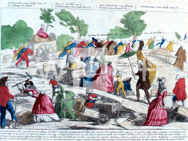 ｜革命1周年の連盟祭の会場へ向かう貴族、1790年7月14日
