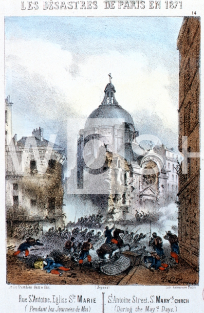 ｜サン・マリー教会のあるサン・アントワーヌ通りの戦い、1871年5月