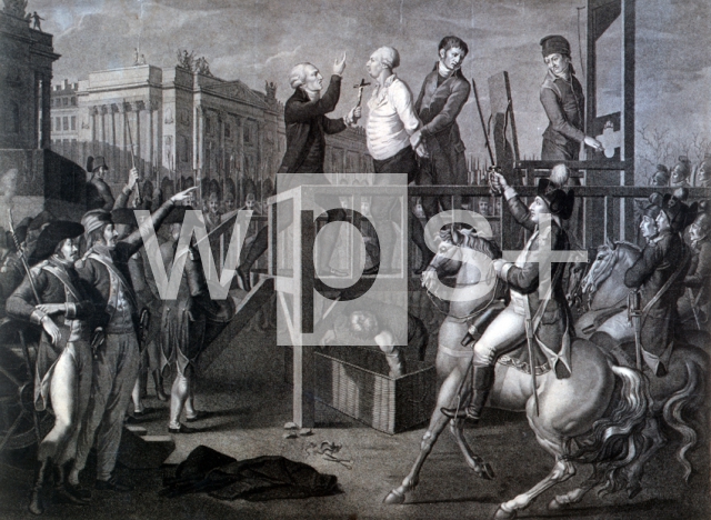 DUCLOS Antoine-Jean (d’apres Charles Monnet)｜処刑されるルイ19世、1793年1月21日