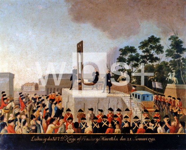 Ecole Danoise｜ルイ16世の処刑、1793年1月21日