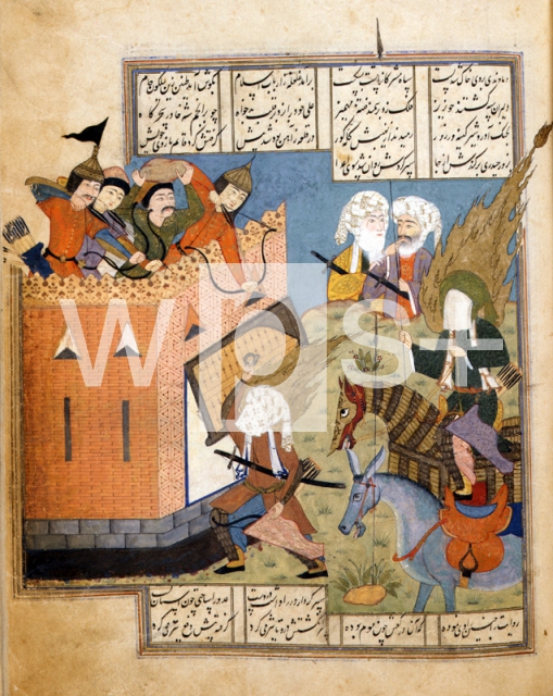 NIZAMI Ganjavi｜カマスの城砦を包囲するムハンマドとその軍隊