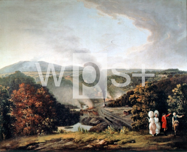 WILLIAMS William｜コールブルックデールの午後の風景、1777年