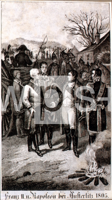 ｜アウステルリッツの戦いの後、会見するナポレオンとフランツ2世