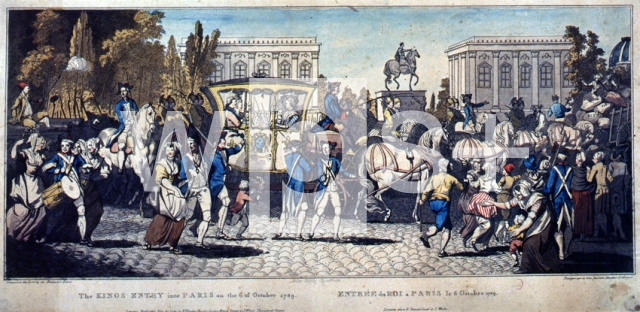 ｜パリに連れ戻された国家一家、1789年10月6日