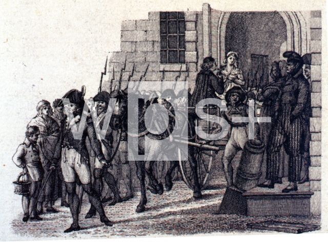 ｜刑場に引かれるシャルロット、1793年7月