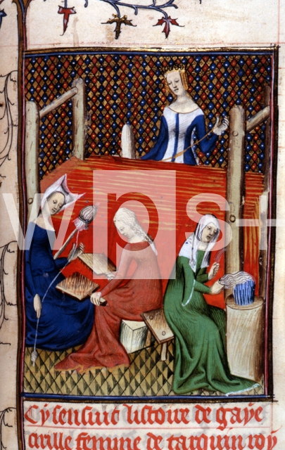｜中世の糸紡ぎと機織り