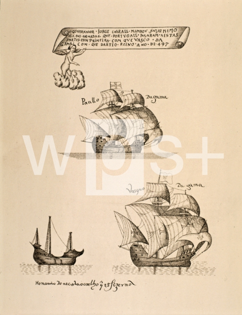 ｜ヴァスコ・ダ・ガマがインドへ航海した時の艦隊、1497-1499年