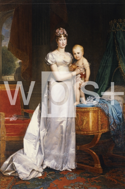GERARD Francois｜マリー・ルイーズとその子、ローマ王