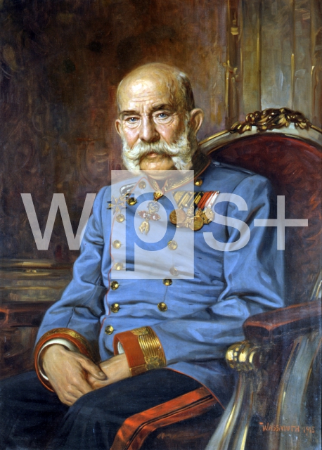 WASSMUTH Hermann｜85歳の時のフランツ・ヨーゼフ1世、1915年