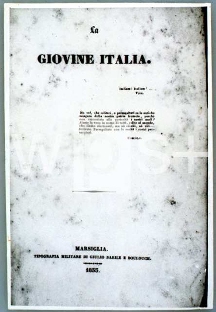 MAZZINI Giuseppe｜「青年イタリア党」1833年マルセイユで出版