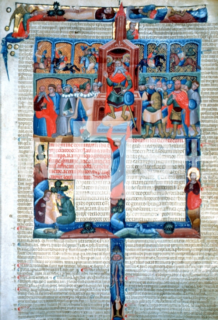 SCUOLA BOLOGNESE｜兵士と法学者に囲まれるユスティニアヌス皇帝