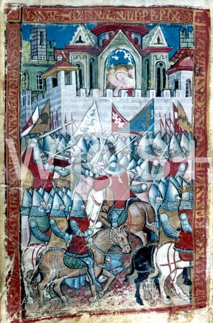 ｜パンプローナの町を包囲するカール大帝の騎士たち