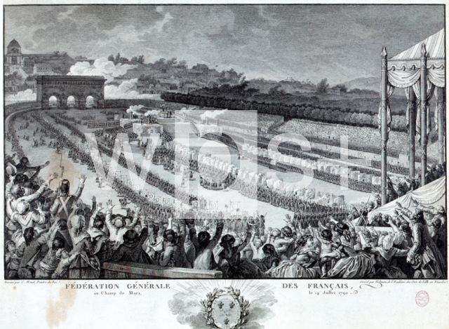 HELMAN Isidore-Stanislas, d’apres MONNET Charles｜連盟祭、1790年7月14日