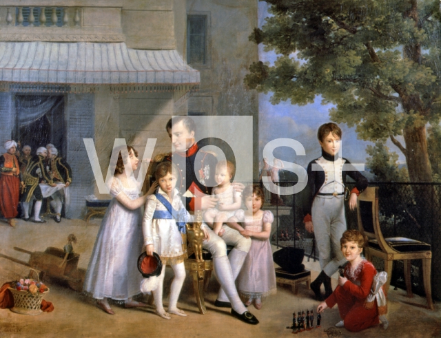 DUCIS Louis｜ナポレオンとミュラの子供たち、1810年サン・クルー宮殿にて