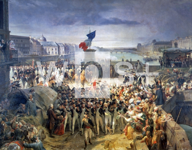 COIGNET Leon｜正規軍に合流するパリの国民衛兵軍、1792年9月