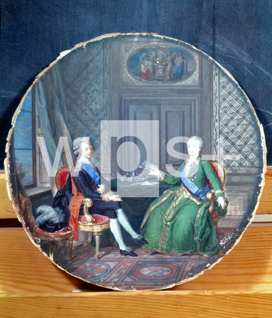 HOIER Cornelius｜スウェーデンのグスタフ3世とロシアのエカチェリーナ2世、1791年頃