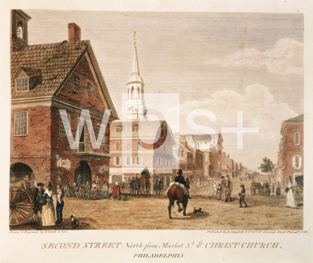 BIRCH W. & Son｜植民地時代末期のフィラデルフィアの町並み
